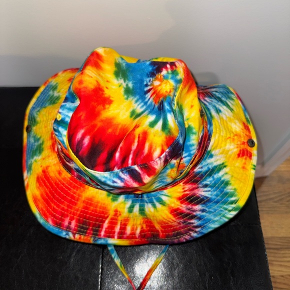Vibrant Multicolor Tie-Dye Bucket Hat - Picture 2 of 3